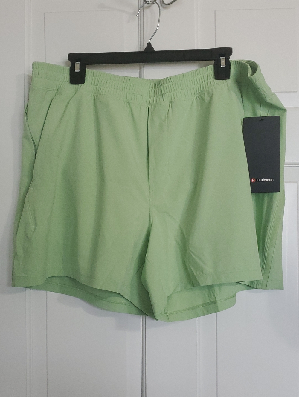NWT Lululemon Pace Breaker 5in Linerless Athletic Shorts KaleCrush Sz XXL
